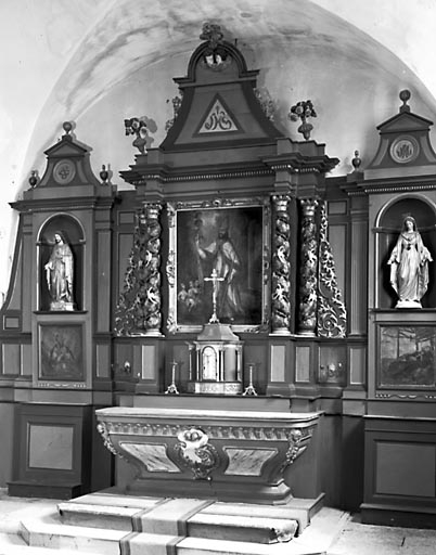 Autel, gradin d'autel, tabernacle, retable (ensemble du maître-autel)