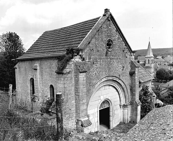 Façades antérieure et latérale gauche.