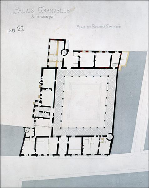 Plan du rez-de-chaussée.