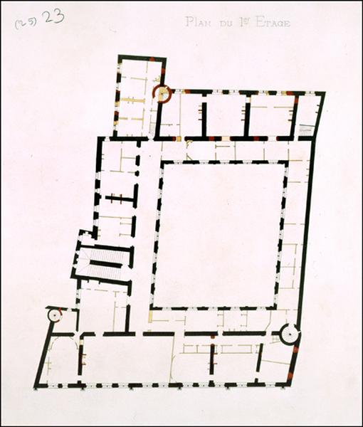 Plan du premier étage.