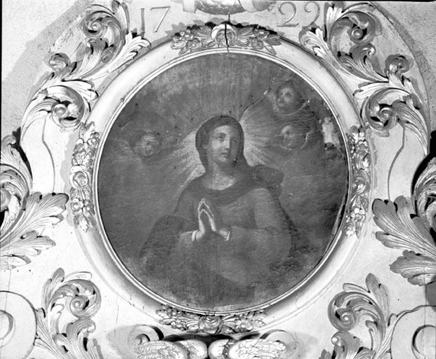Tableau du couronnement : la Vierge.