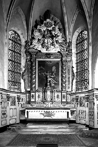 Tabernacle, retable (ensemble du maître-autel)