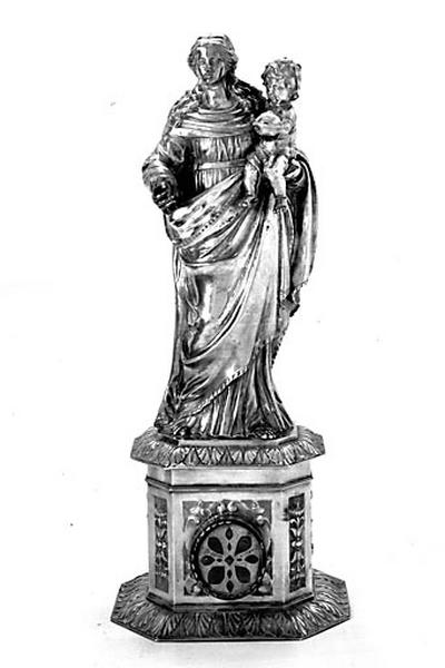 Statuette-reliquaire : Vierge à l'Enfant