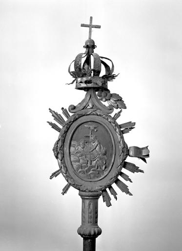Bâton de procession (bâton de confrérie) : sainte Trinité.