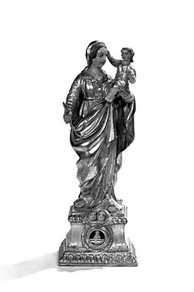 Statuette-reliquaire : Vierge à l'Enfant