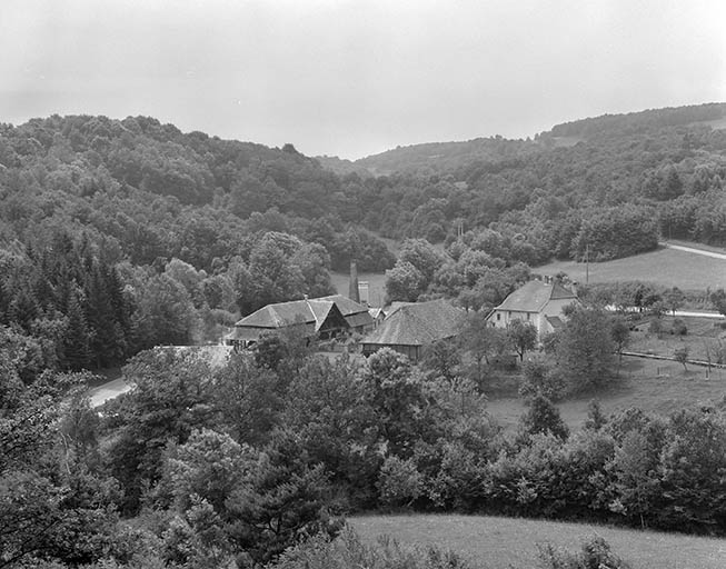 Vue plongeante depuis le nord-est en 1979.