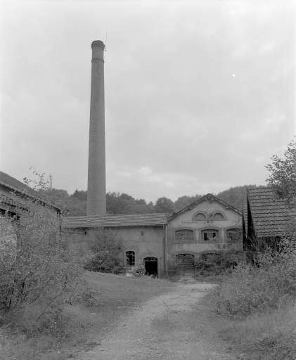 Façade nord de l'atelier de galvanisation en 1981.