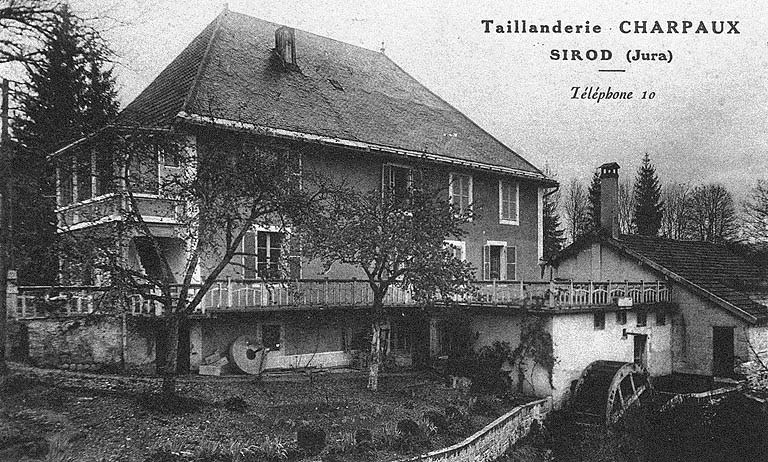 Taillanderie Charpaux - Sirod (Jura), vers 1922-1923. Carte postale, s.d. [vers 1922-1923].