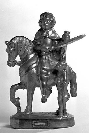 Statuette-reliquaire de confrérie : saint Martin