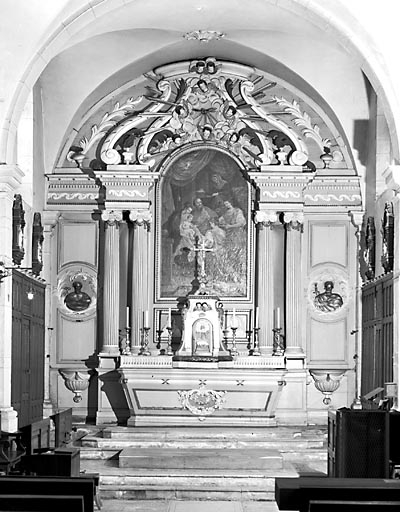 Autel, gradin d'autel, tabernacle, retable (ensemble du maître-autel)