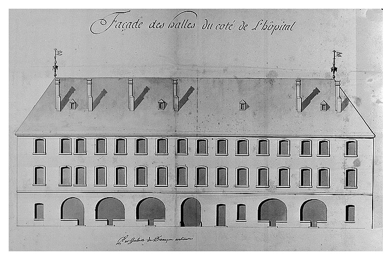 Projet pour la construction de l'Hôtel de Ville.