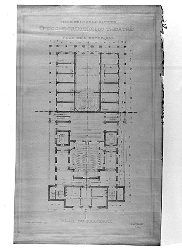 Plan de l'édifice après 1903 : plan 1 (projet de transformation).