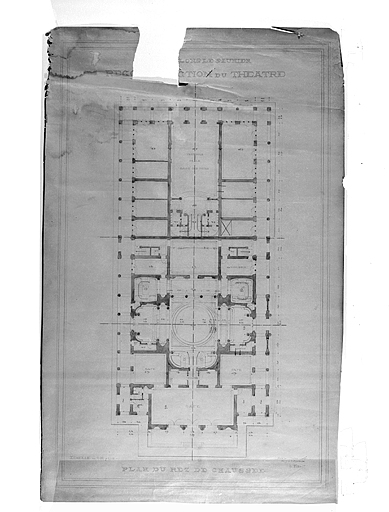 Plan de l'édifice après 1903 : plan 2 (projet de transformation).