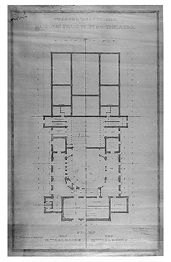 Plan de l'édifice après 1903 : plan 4 (projet de transformation).