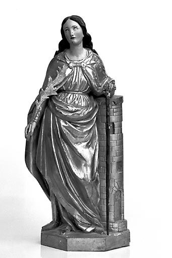 Statuette : sainte Barbe