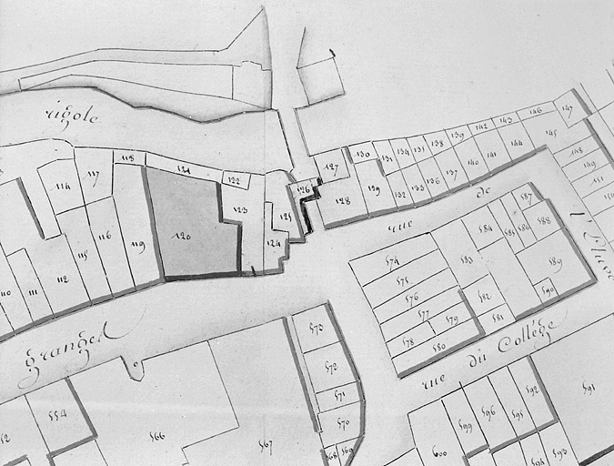 Plan de la porte de la Rouchotte, 1812.
