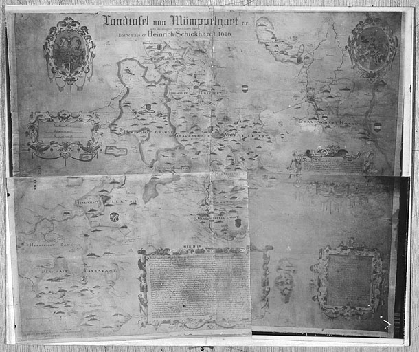 Landtafel von Mümppelgart [carte du comté de Montbéliard], 1616.