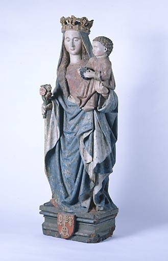 Statue : Vierge à l'Enfant à la grappe