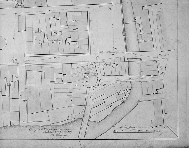 Plan du rez-de-chaussée, avant 1900.