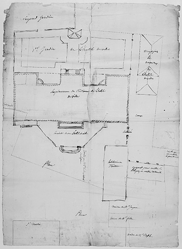 Plan-masse, vers 1771-1772.