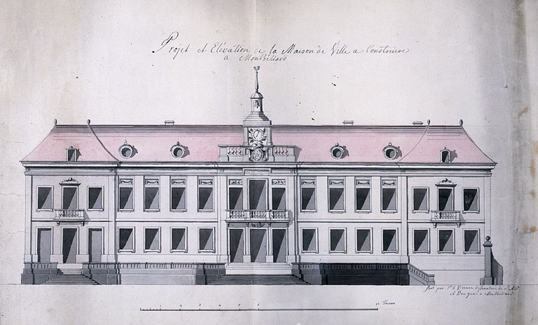 Projet et élévation de la Maison de Ville [...], 1775.