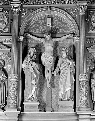 Groupe sculpté : la Crucifixion