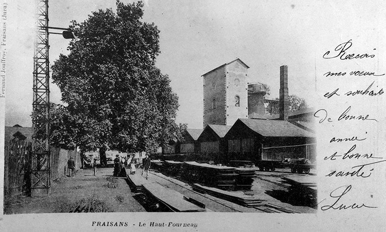 Fraisans - Le Haut-Fourneau vu de l'ouest.