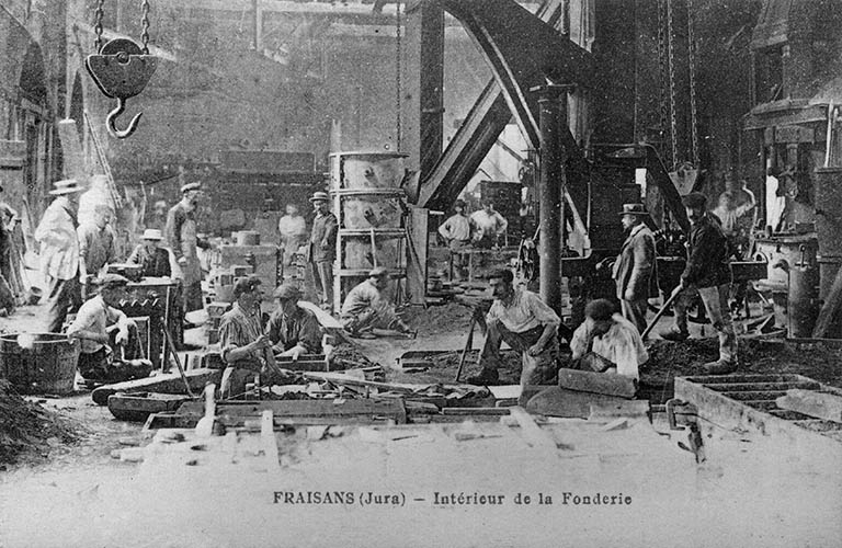 Fraisans (Jura) - Intérieur de la Fonderie.
