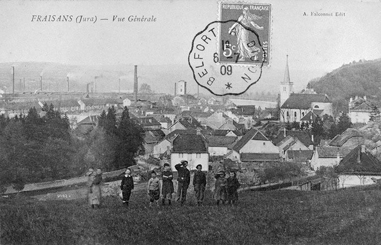 Fraisans (Jura) - Vue générale.