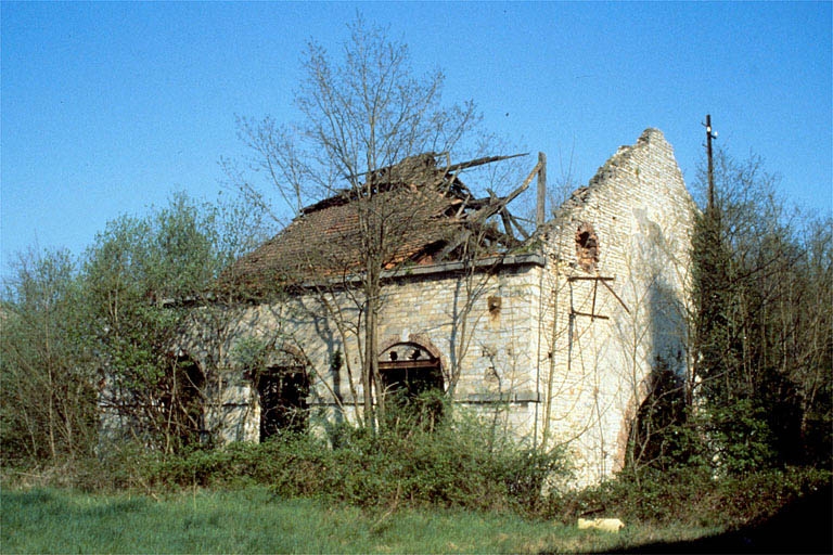 Forge Neuve. La fonderie vue de trois quarts droit.
