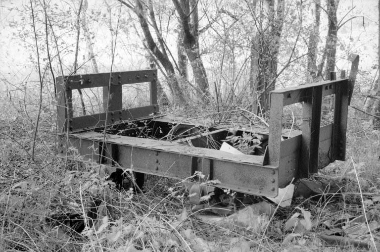 Forge Neuve. Chariot de transport sur voie étroite.