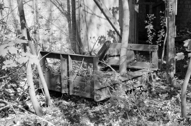 Forge Neuve. Chariot de transport sur voie étroite.