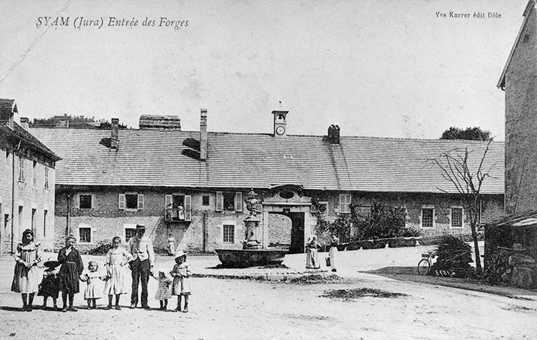 Syam (Jura). Entrée des Forges.