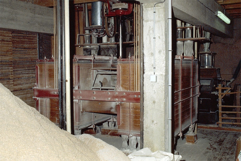 Minoterie (H), rez-de-chaussée : plansichter.
