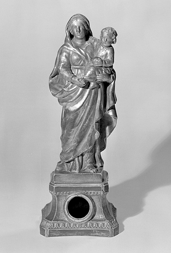 Statuette-reliquaire : Vierge à l'Enfant