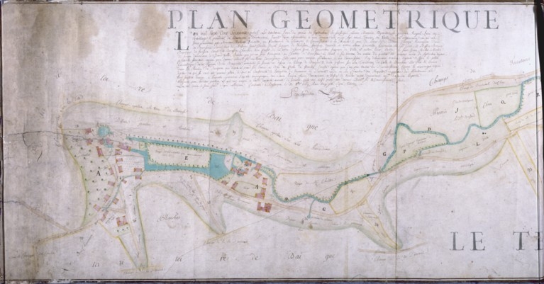 Plan géométrique des territoires de Baignes, Velle-le-Chatel, Boussières [...].