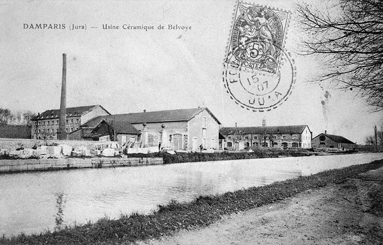 Damparis (Jura). Usine Céramique de Belvoye.