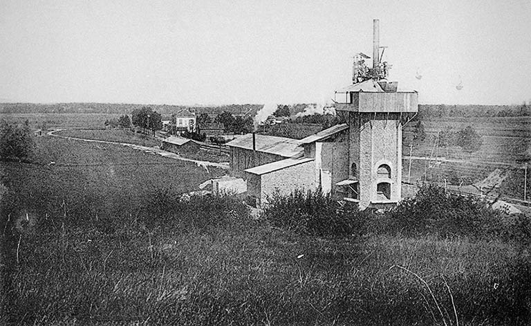 Champvans (Jura) - Fours à chaux et Gare.