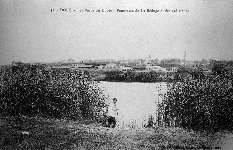 Dole. - Les Bords du Doubs - Panorama de la Bédugue et des radiateurs.