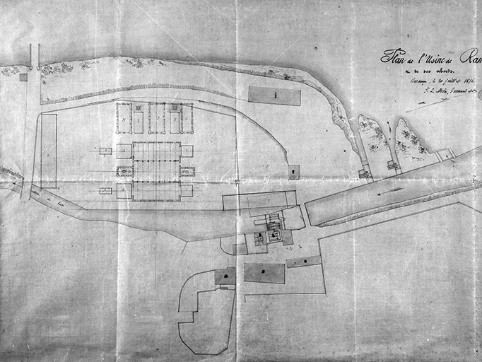 Plan de l'Usine de Rans et de ses abords.