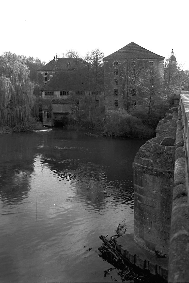 Vue d'ensemble depuis le Grand Pont en 1989.