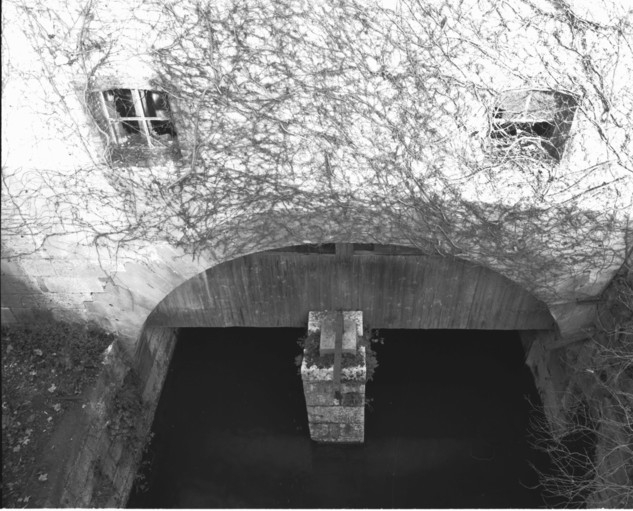 Canal de fuite du moulin de commerce en 1989.