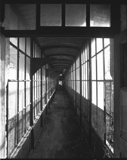Intérieur de la passerelle en 1989.