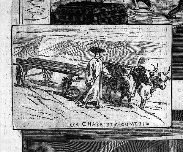 Forges de la Franche-Comté. - Usine de Rans : les chariots comtois.