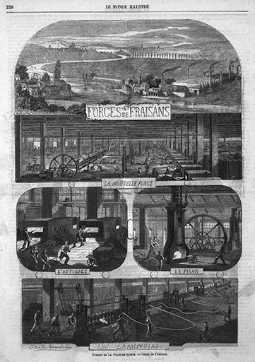 Forges de Franche-Comté. - Usine de Fraisans.