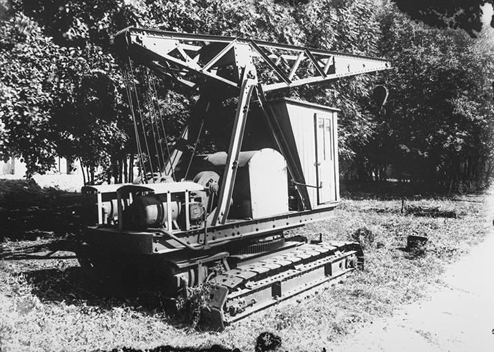 Grue à chenilles.