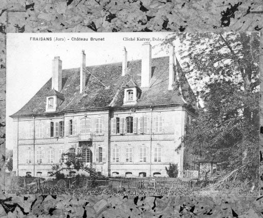 Fraisans (Jura) - Château Brunet (façade postérieure).