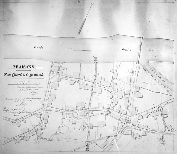 Fraisans. Plan général d'alignement.