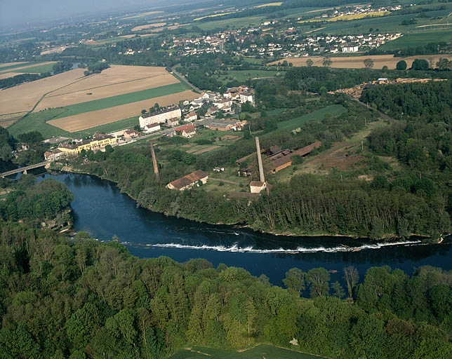 La Forge Neuve vue de l'est, photographie aérienne.