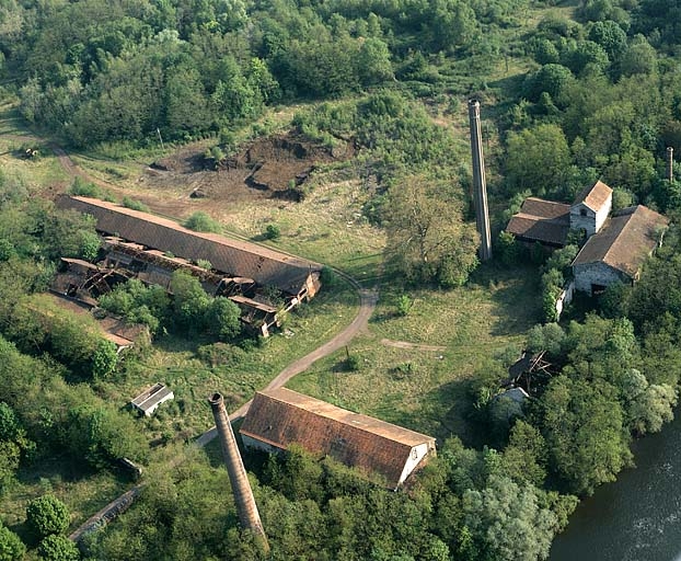 La Forge Neuve, photographie aérienne.
